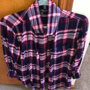 Women navy flannel
